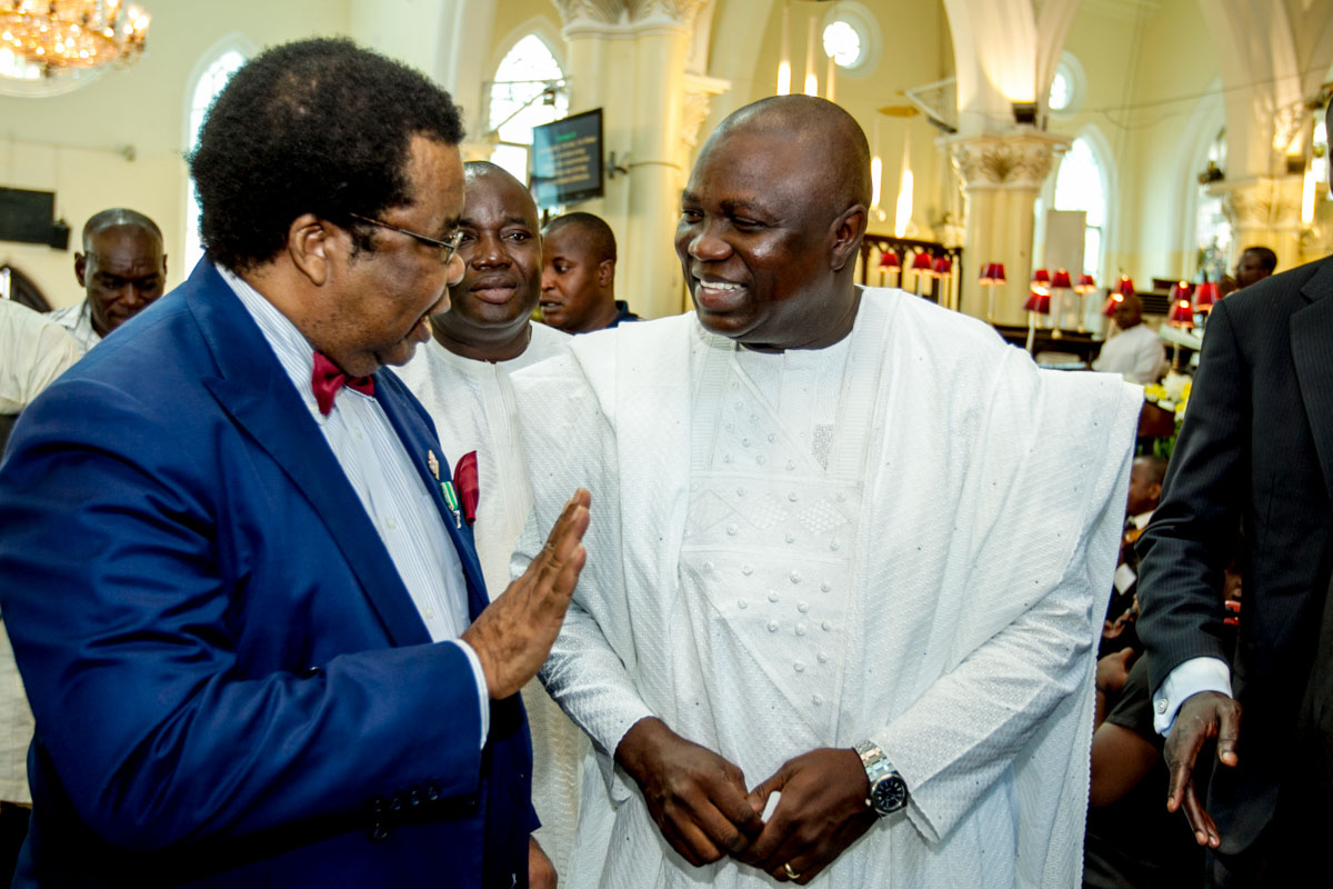 Akinwunmi Ambode at the Funeral Service for the mother of the Anglican Bishop of Lagos, Bishop Adebola Ademowo