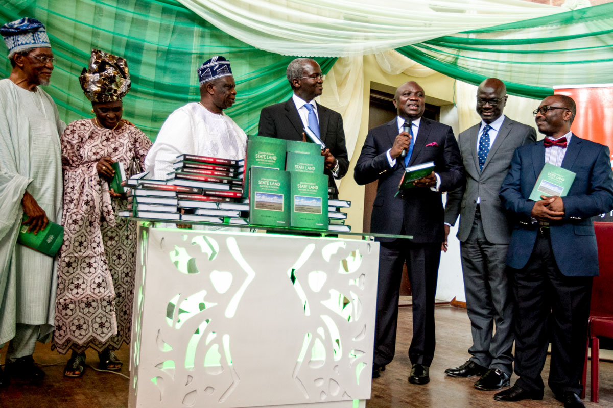 Akinwunmi Ambode was a Special Guest of Honour at the launching of a book titled, “Contemporary State Land Matters in Nigeria: The Case of Lagos State”, written by Alhaji Femi Okunnu(SAN)
