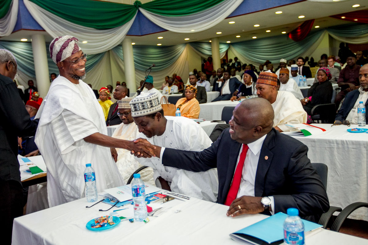 Akinwunmi Ambode at the Progressive Governors' Pre-Inauguration Retreat in Abuja
