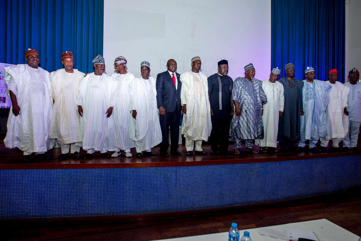 Akinwunmi Ambode at the Progressive Governors' Pre-Inauguration Retreat in Abuja