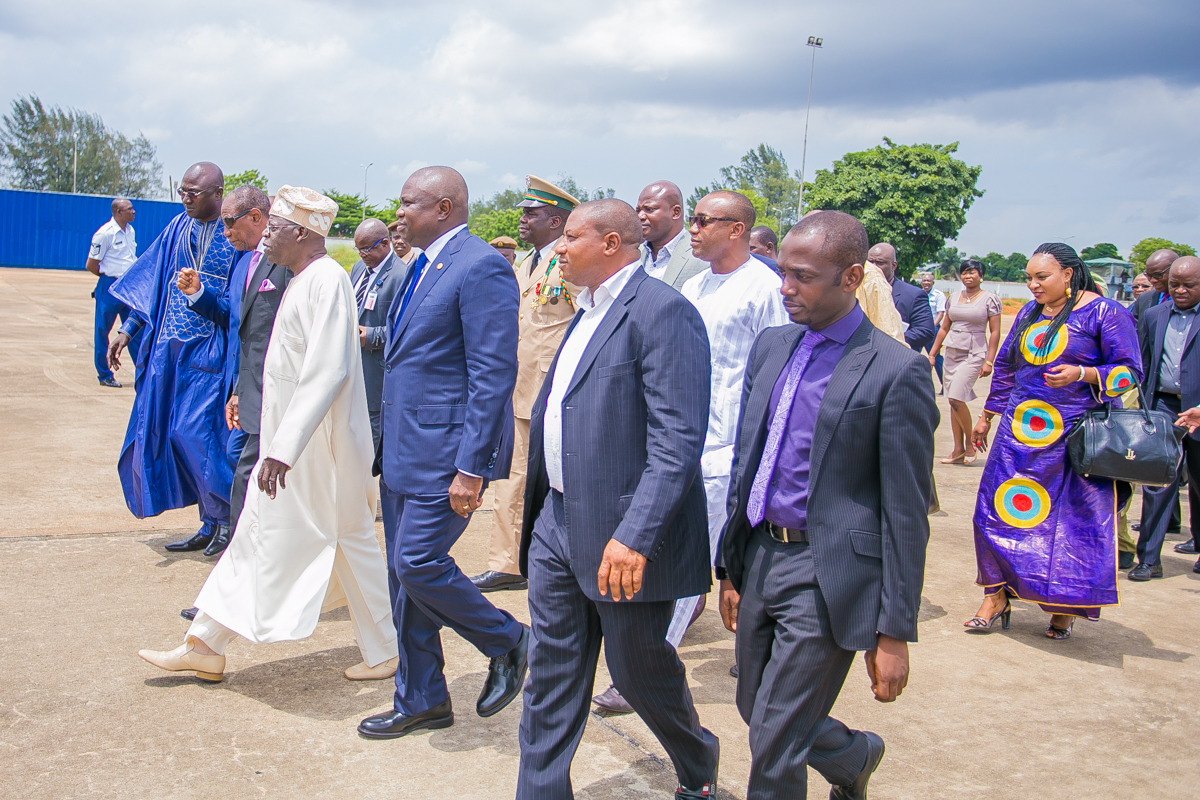 Akinwunmi Ambode Receives Guinean President in Lagos