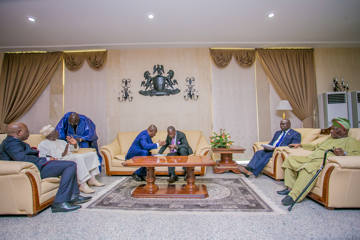 Akinwunmi Ambode Receives Guinean President in Lagos