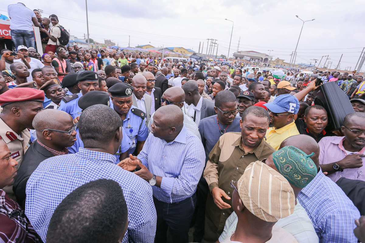 Governor Ambode Visits Traffic Spots In Lagos - Lekki-Epe Express Way