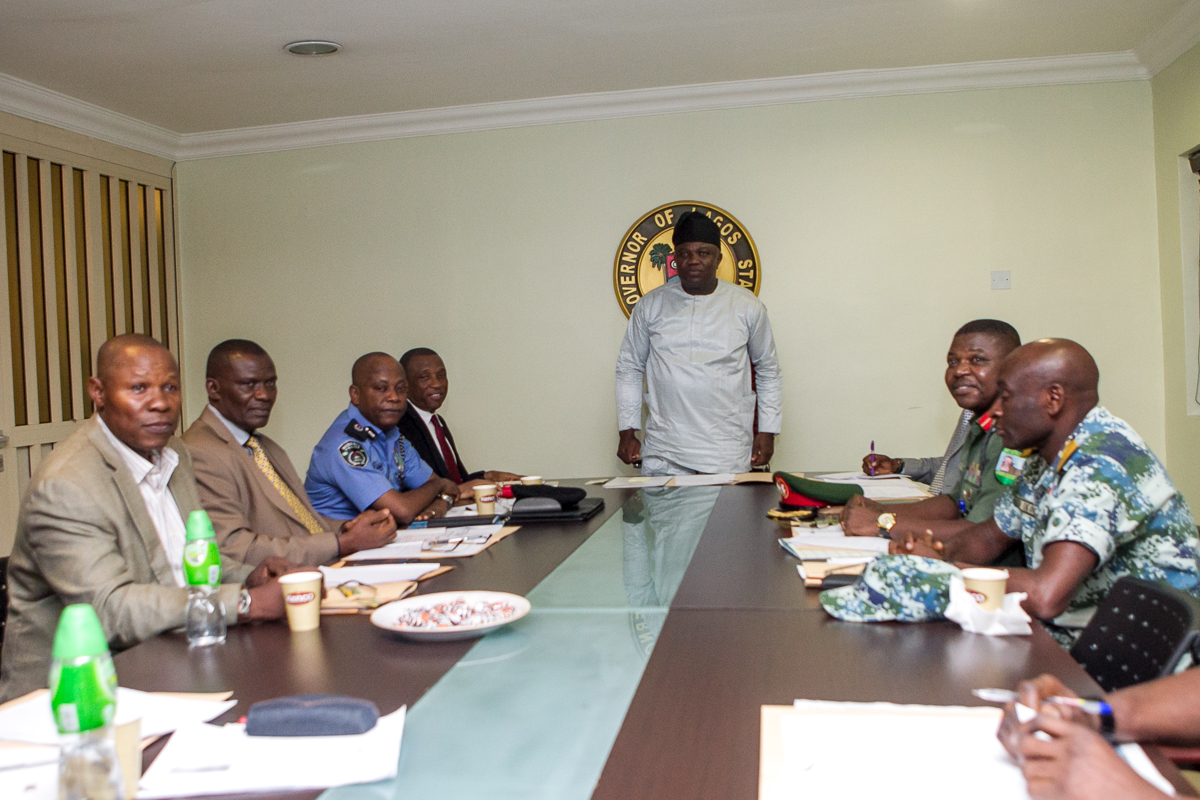 Governor Akinwunmi Ambode Holds Security Council Meeting