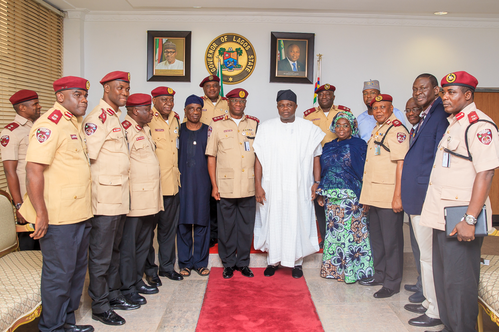 Governor Ambode Receives Corps Marshall