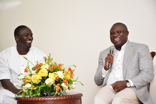 Music Star Akon Visits  Governor Ambode;  Seeks Support For His Light Up Africa Project