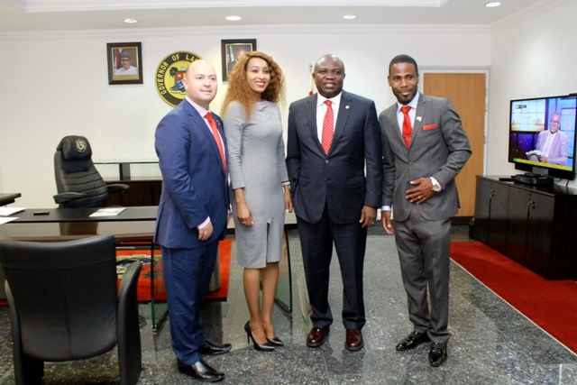 Executives of African Young Entrepreneur Visit Governor Ambode at Lagos House, Alausa Ikeja.