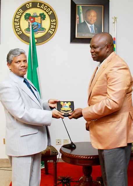 India High Commissioner on Courtesy Visit to Governor Ambode