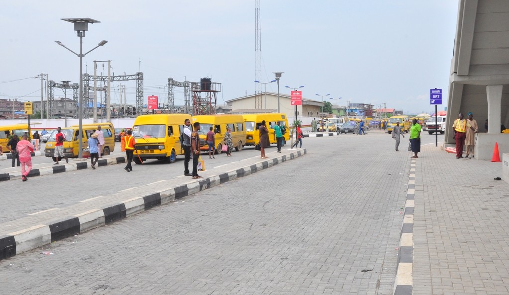 Newly built segregated bus park to ease the flow of traffic at the Iyana Oworo Bus Stop by the Lagos State Government, on Friday, June 17, 2016. 