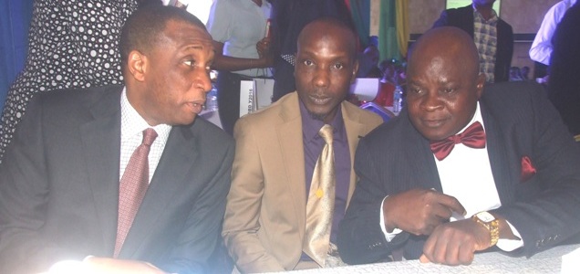 Representative of Lagos State Governor & Secretary to the State Government, Mr. Tunji Bello, with member, Lagos House of Assembly, Hon. Sola Giwa and Commissioner for Commerce, Industry and Cooperatives, Prince Rotimi Ogunleye during the Central Business District (CBD) Y2016 Stakeholders’ Forum at the City Hall, Lagos Island, on Tuesday, June 28, 2016.