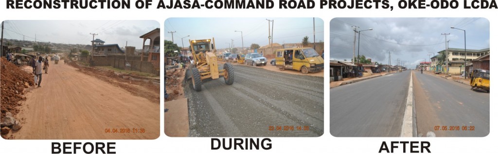 RECONSTRUCTION OF AJASA-COMMAND ROAD PROJECTS, OKE-ODO LCDA