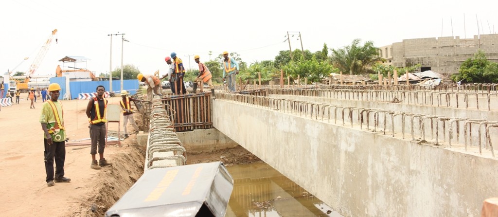 The ongoing construction of the Ido Railway in Badagry, Lagos inspected by Governor Akinwunmi Ambode on Wednesday, July 13, 2016.