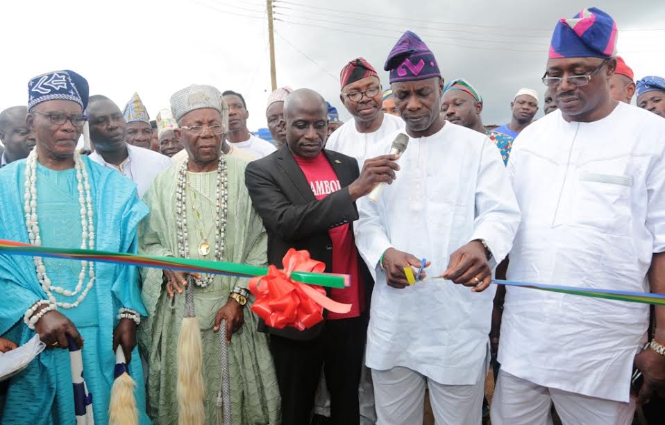 Newly constructed and commissioned road in Sotunde Street in Agbado-Okeodo Local Council Development Area.