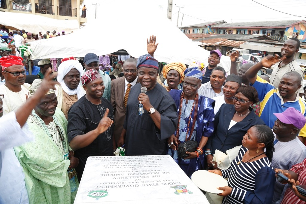 he newly constructed road in Taiwo Molajo Street, Ikorodu West LCDA has been commissioned. 