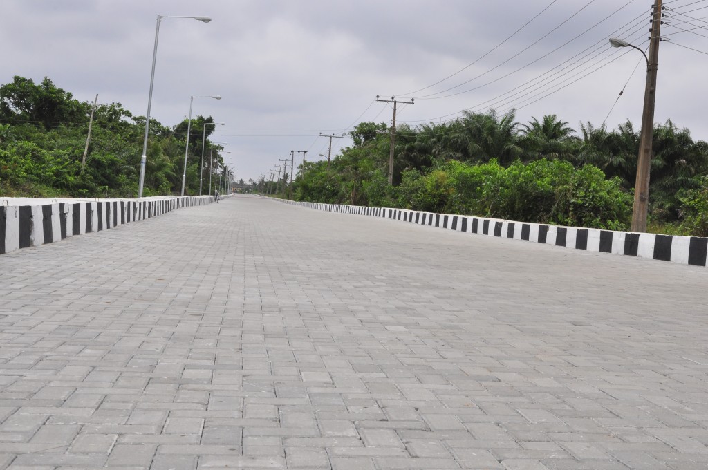 This is Kweme road in Badagry West LCDA, the new road is 685m long and 9m wide.