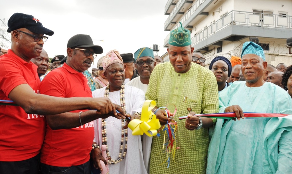 Newly constructed and commissioned road in Adedoyin Street, Agboyi-Ketu Local Council Development Area. 