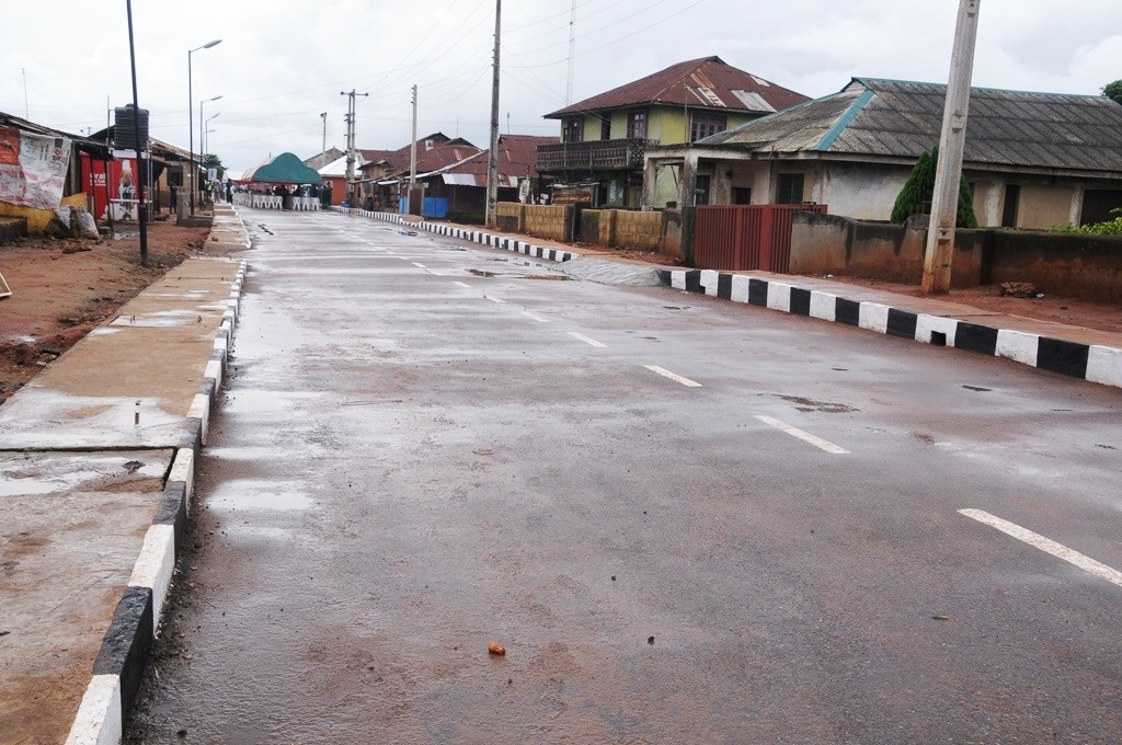 This is Hassan Odumeri Street, Ikosi-Ejirin Local Council Development Area. The new road is 400m long and 8m wide 