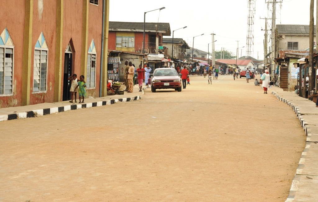 This is Zion Street, Agboyi-Ketu Local Council Development Area. The new road is 572m long and 9m wide. 