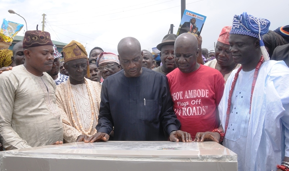 Newly constructed and commissioned road in Hassan Odumeri Street, Ikosi-Ejirin Local Council Development Area. 
