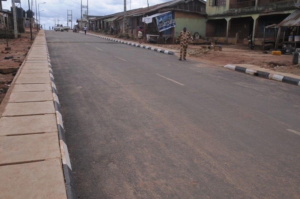 his is Ajagbe Street in Ikosi-Ejirin Local Council Development Area. The new road is 500m long and 7.5m wide 