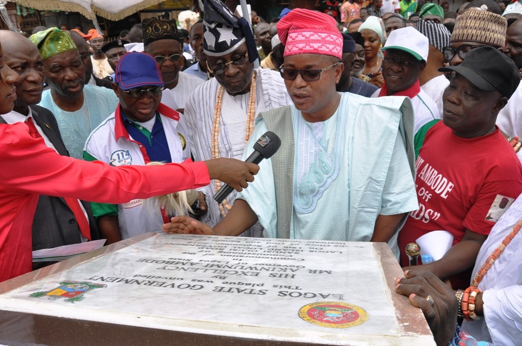 Newly constructed Sanusi Olusi Road in Lagos Island Local Government has been commissioned.