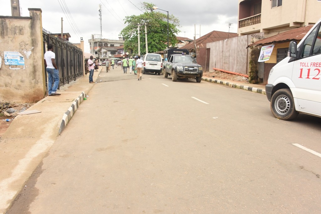 This is Akinola Ayetoro Street in Odi-Olowo Local Council Development Area. The new road is 427m long and 8m wide. 
