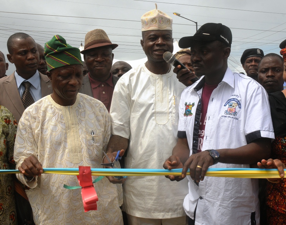 Newly constructed and commissioned road in Ajelanwa, Baruwa, Ayobo-Ipaja Local Council Development Area. 