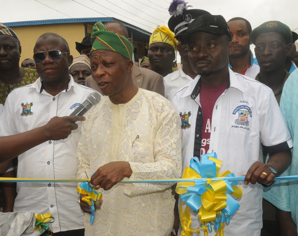 Newly constructed and commissioned Megida Olayemi Road in Ayobo-Ipaja Local Council Development Area.