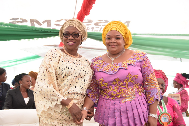 Wife of Lagos State Governor, Mrs. Bolanle Ambode with Wife of Imo State Governor, Mrs. Nkechi Okorocha during the ISTDAL Women’s Wing Empowerment Programme with the theme - Utilizing Our Gender for Social Economic Development, at the National Stadium, Surulere Lagos, on Saturday, 10 September 2016.
