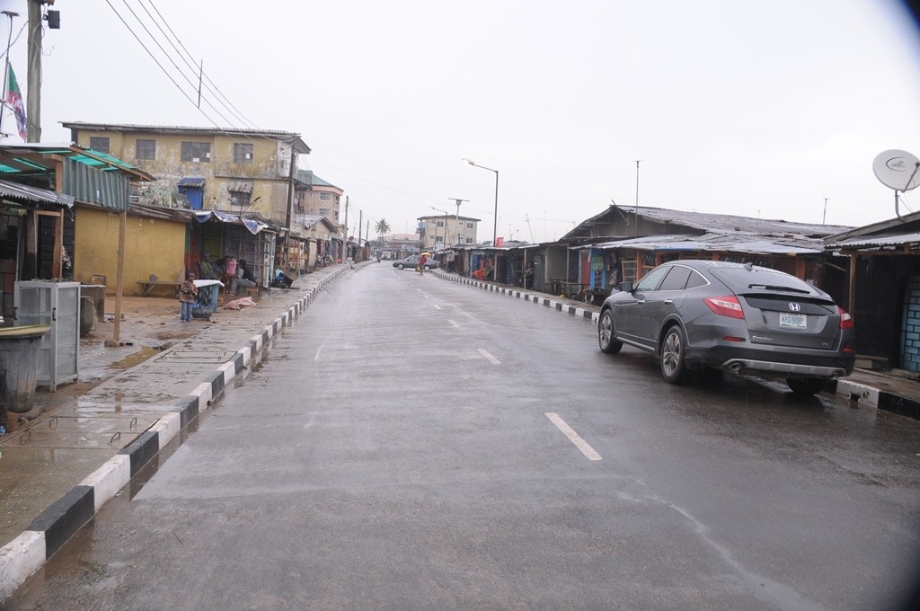 This is Balogun Street, Kuje in Oriade LCDA, the new road is 477m long and 7.5m wide. 