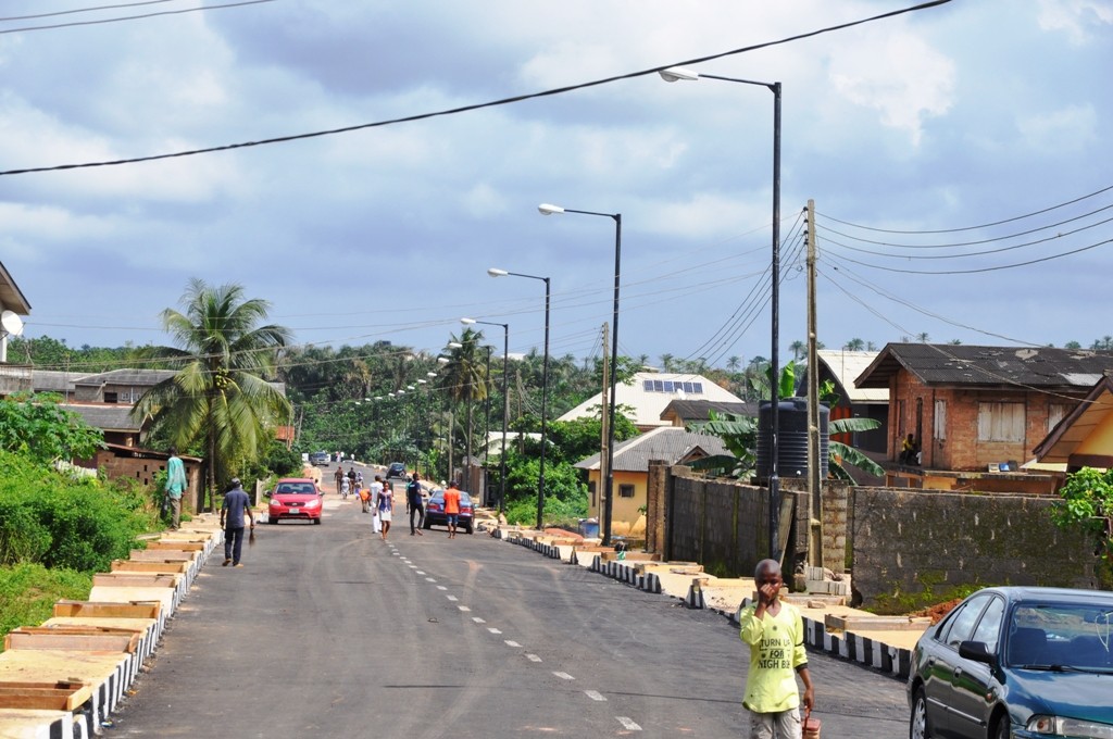 The newly constructed road in Ajijolaiya Street, Papa Epe, Epe Local Government is 610 meters in length and 8 meters in width.