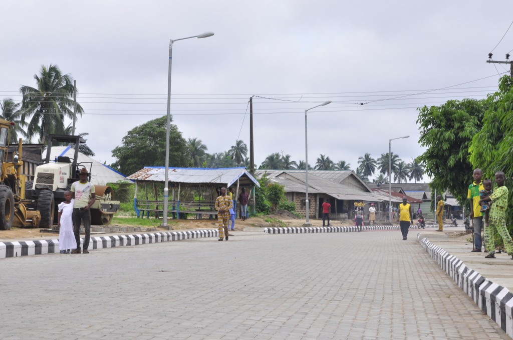 This is Apa Palace Road in Badagry West LCDA, the new road is 650m long and 9m wide. 