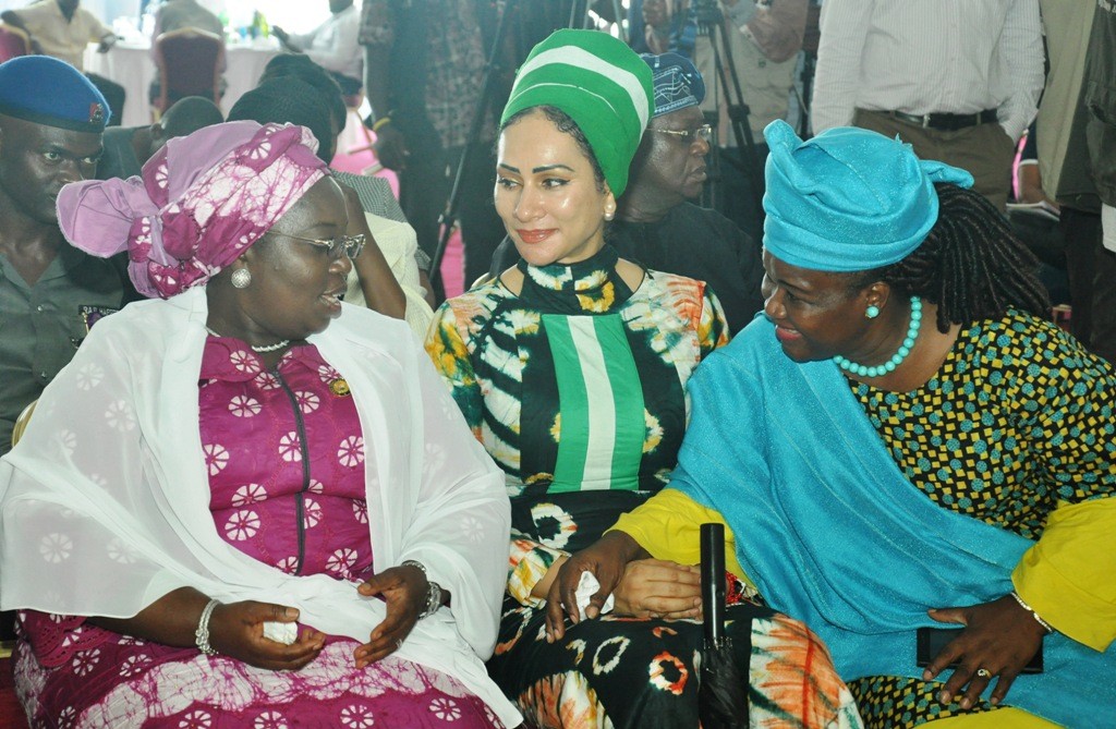 Representative of Lagos State Governor & Deputy Governor, Dr. (Mrs.) Oluranti Adebule, with the Director-General, Nigerian Tourism Development Corporation (NTDC), Mrs. Sally Uwechue-Mbanefo and former Director-General of the Corporation, Mrs. Omotayo Omotosho during the National Conference on World Tourism Day at the Eko Atlantic City, Victoria Island, Lagos, on Tuesday, September 27, 2016.