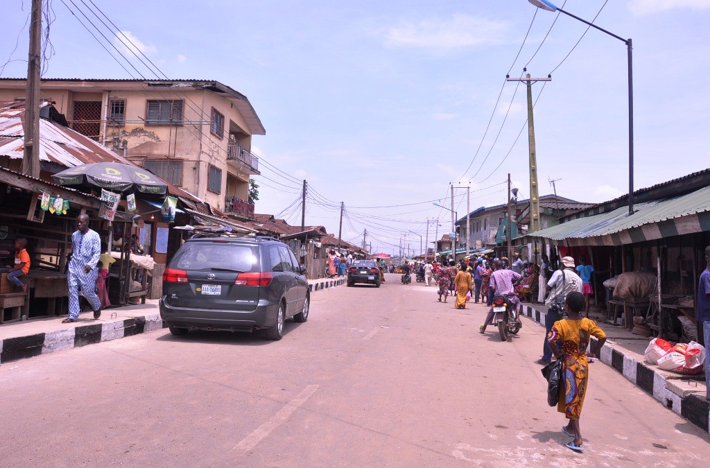 This is Anifowoshe Street, Somolu Local Government. The new road is 510m long and 7.5m wide. 