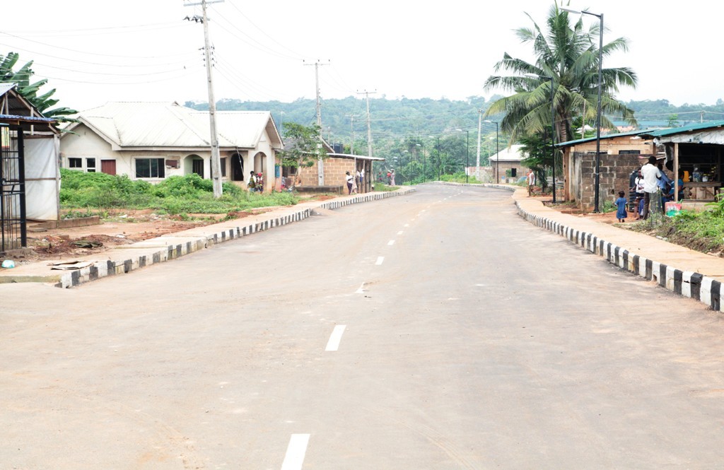 This is Imam Salisu Street, Imota Local Council Development Area. The new road is 641.5m long and 7.5m wide. 