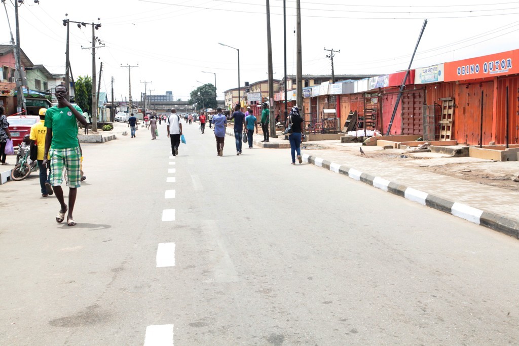 This is the newly constructed Road in Abiodun Jagun Street in Ojodu Local Government. The new road is 320m long and 8m wide. 