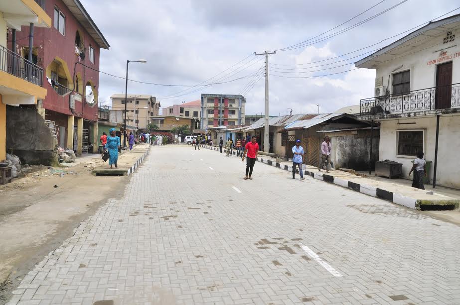 This is Opere Street in Coker-Aguda Local Council Development Area. The new road is 580m long and 8m wide. 