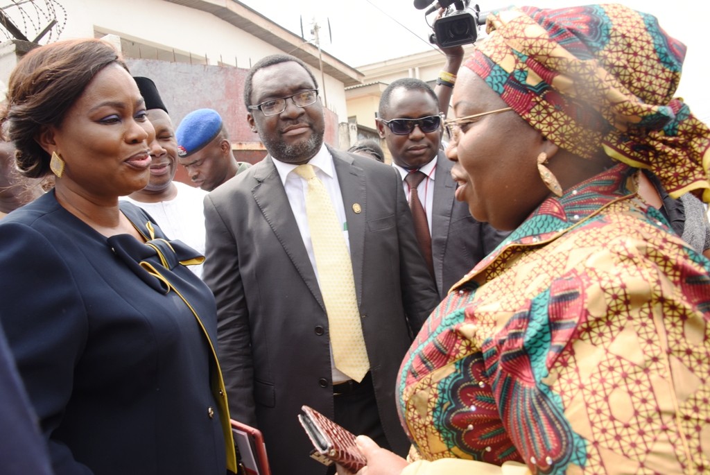 Representative of Lagos State Governor & Deputy Governor, Dr. (Mrs.) Oluranti Adebule (right), with President, Nigerian Guild of Editors (NGE), Funke Egbemode (left) and Commissioner for Information & Strategy, Mr. Steve Ayorinde (middle) during the commissioning of the Nigerian Guild of Editors’ House at 24, Mojidi Street, Ikeja, Lagos, on Thursday, October 6, 2016.