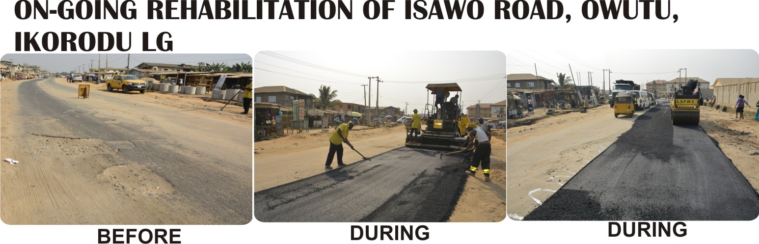 ON-GOING REHABILITATION OF ISAWO ROAD, OWUTU,