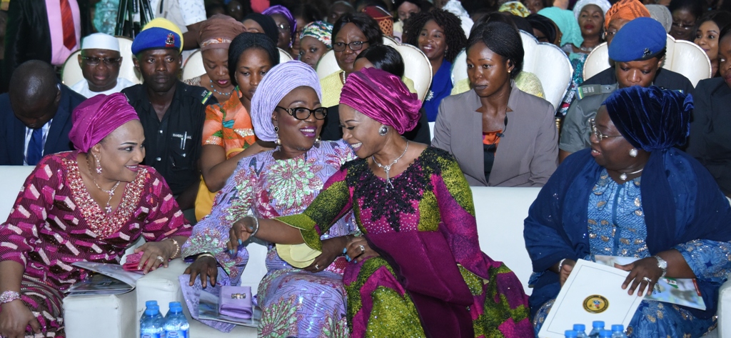 Wife of Lagos State Governor, Mrs. Bolanle Ambode (2nd left), her Oyo and Ogun States counterparts, Mrs. Florence Ajomibi (left); Mrs. Olufunso Amosun and Deputy Governor of Lagos State, Dr. (Mrs) Oluranti Adebule during the South-West Rollout of Nigerian Women Against Corruption Initiative by the Economic & Financial Crimes Commission (EFCC) in collaboration with the Office of the wife of the President, at the Haven, GRA Ikeja, on Wednesday, February 22, 2017.               