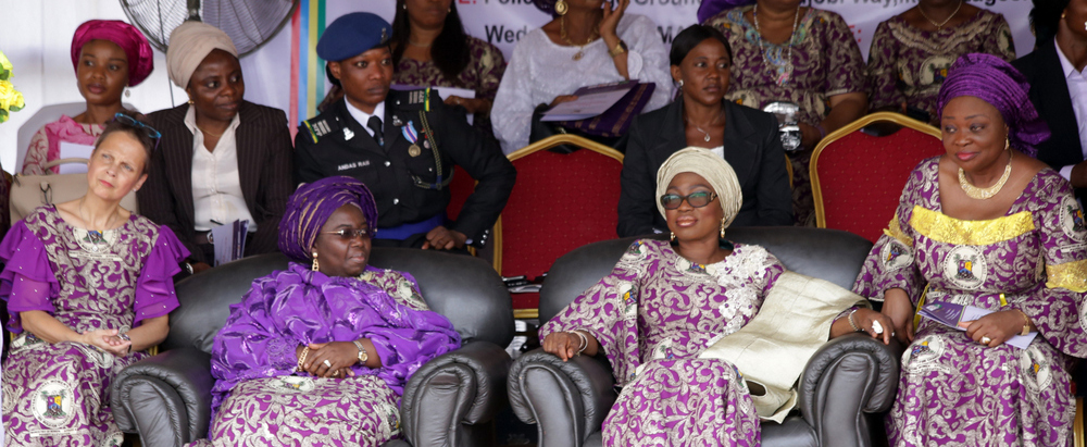 Wife of Lagos State Governor, Mrs. Bolanle Ambode (2nd right); Deputy Governor of Lagos State, Dr. (Mrs) Idiat Oluranti Adebule (2nd left); Ambassador of Finland, Pirlo Suomela Chowdhury (left) and Commissioner for Women Affairs and Poverty Alleviation, Hon. Lola Akande (right) during the 2017 International Women’s Day celebration with the theme Be Bold for Change, organized by the Ministry of Women Affairs and Poverty Alleviation, at the Police College ground, Ikeja, on Wednesday, 8 March, 2017