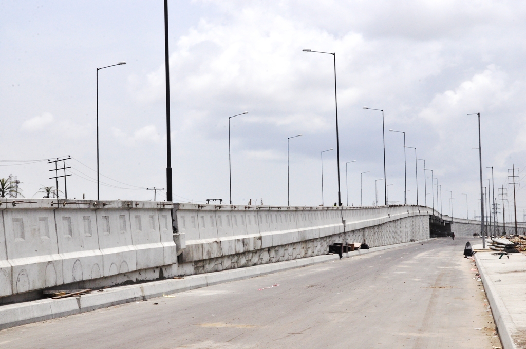 The Ajah Fly Over at Lekki-Epe Expressway nearing completion, being built by the Lagos State Government 